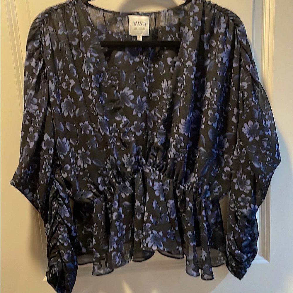 Floral peplum MISA blouse